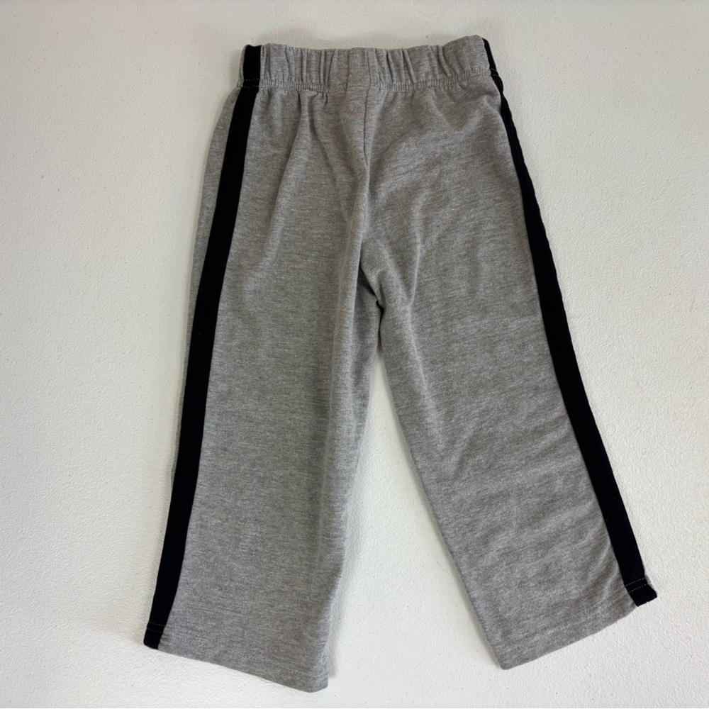 VINTAGE DISNEY Vintage 90s 2000s Y2KToddler Boy Gray Black Striped Sweatpants 4T
